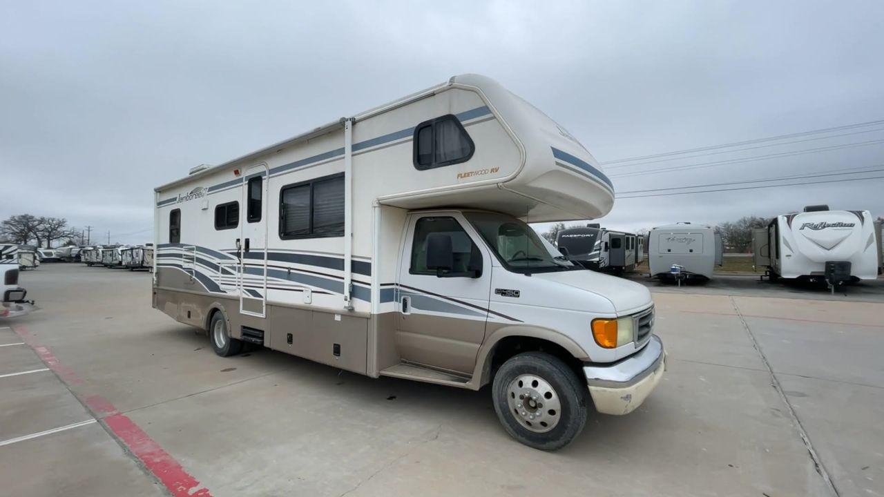 2003 WHITE /brown FLEETWOOD JAMBOREE GT E450 (1FDXE45S93H) with an 6.8L V10 SOHC 20V engine, located at 4319 N Main St, Cleburne, TX, 76033, (817) 678-5133, 32.385960, -97.391212 - Photo #3