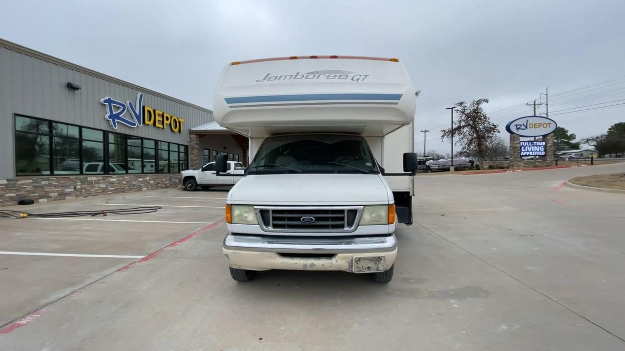 2003 WHITE FLEETWOOD JAMBOREE GT E450 (1FDXE45S93H) with an 6.8L V10 SOHC 20V engine, located at 4319 N Main St, Cleburne, TX, 76033, (817) 678-5133, 32.385960, -97.391212 - Photo #4