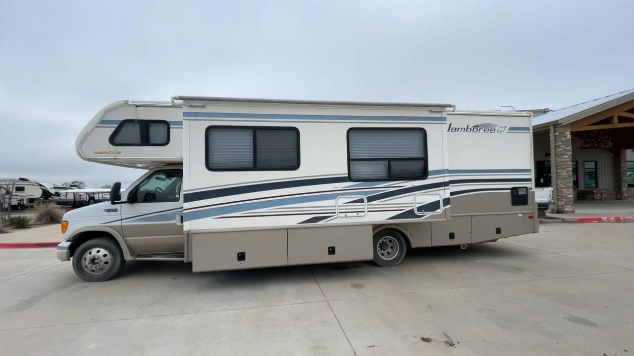 2003 WHITE /brown FLEETWOOD JAMBOREE GT E450 (1FDXE45S93H) with an 6.8L V10 SOHC 20V engine, located at 4319 N Main St, Cleburne, TX, 76033, (817) 678-5133, 32.385960, -97.391212 - Photo #6