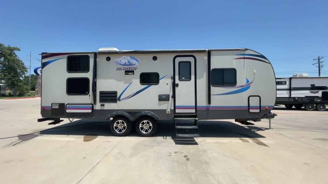 2018 TAN RVMT MT MCKINLEY 268RB (59CCC2829JL) , Length: 22 ft. | Dry Weight: 5320 lbs. | Slides: 1 transmission, located at 4319 N Main Street, Cleburne, TX, 76033, (817) 221-0660, 32.435829, -97.384178 - Take a trip in the 2018 RVMT MT McKinley 268RB travel trailer and experience the freedom of the open road. Your camping trip will be delightful and unforgettable thanks to the thoughtful design of this comfortable and practical trailer. This trailer measures 22.8 ft in length, 8 ft in width, and - Photo #2