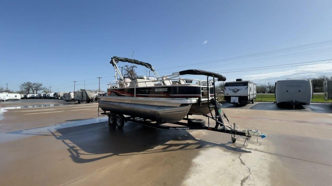 2014 BLACK SUNTRACKER FISHING BARGE 22DLX (BUJ22913D41) , located at 4319 N Main St, Cleburne, TX, 76033, (817) 678-5133, 32.385960, -97.391212 - The 2014 Sun Tracker Fishin' Barge is here to make you happy. This adjustable pontoon boat is great for fishermen and people who love the outdoors. This Fishin' Barge is 21 feet long, so it has plenty of room for all your fishing tools and friends. The boat is built to last, and the Mercury outboar - Photo #3
