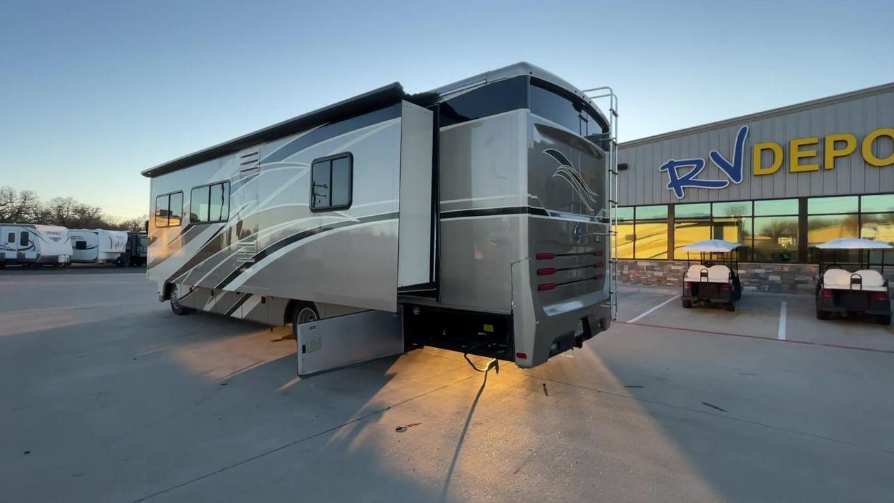 2014 BROWN HOLIDAY RAMBLER VACATIONER 33SFD - (1F66F5DY0D0) with an 6.8L V10 SOHC 30V engine, Length: 35 ft. | Slides: 2 transmission, located at 4319 N Main St, Cleburne, TX, 76033, (817) 678-5133, 32.385960, -97.391212 - The 2013 Holiday Rambler Vacationer 33SFD gives you the comfort and convenience of a residential home. The cockpit comes with a flat-screen TV above with lots of storage space. There is a comfy hide-a-bed sofa in the living area to have a comfortable view of the TV. Beside the couch is a free-standi - Photo #0