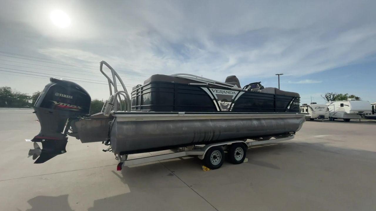 2016 BLACK VERANDA VERTEX 25C (JBC86929L51) , located at 4319 N Main Street, Cleburne, TX, 76033, (817) 221-0660, 32.435829, -97.384178 - The 2016 Veranda V Boats 25C is a luxurious and meticulously designed pontoon boat that takes water adventures to a new level of sophistication. This vessel offers a spacious and versatile layout, ideal for those who prioritize comfort and style on the water. The 25C is equipped with plush seating t - Photo #1