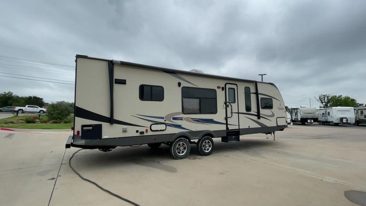 2015 TAN FREEDOM EXPRESS 305RKDS (5ZT2FEWB1FA) , Length: 34.5 ft. | Dry Weight: 6,199 lbs | Gross Weight: 9,500 lbs. | Slides: 2 transmission, located at 4319 N Main St, Cleburne, TX, 76033, (817) 678-5133, 32.385960, -97.391212 - The 2015 Freedom Express 305RKDS is a travel trailer designed to deliver an exceptional camping experience, combining freedom and comfort in every detail. It boasts a rear kitchen layout, providing a unique and functional living space. The rear kitchen is equipped with high-end appliances, ample cou - Photo #1