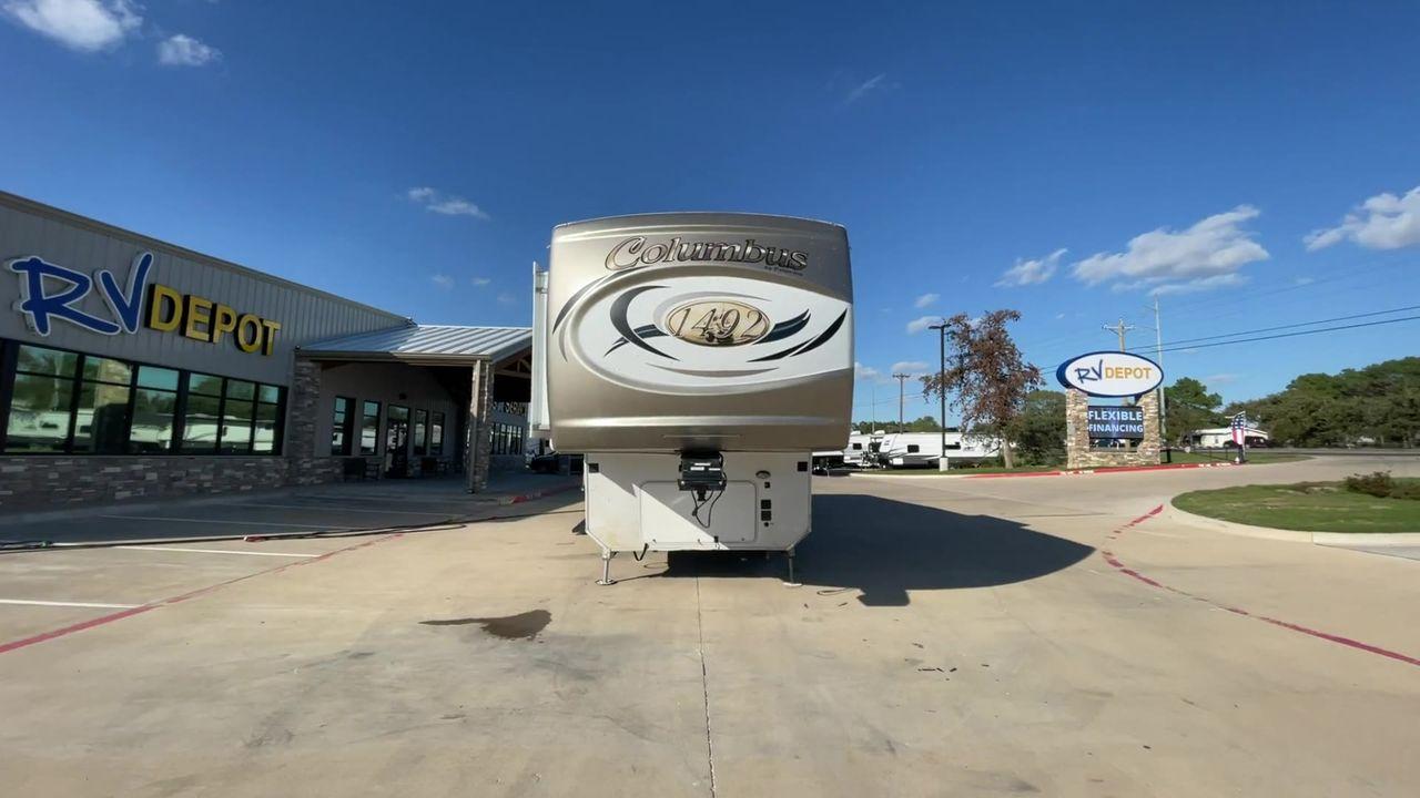 2018 TAN FOREST RIVER COLUNMBUS 383FB (4X4FCMP27J6) , Length: 42.08 ft. | Dry Weight: 13,164 lbs. | Gross Weight: 16,164 lbs. | Slides: 4 transmission, located at 4319 N Main Street, Cleburne, TX, 76033, (817) 221-0660, 32.435829, -97.384178 - The 2018 Palomino Columbus 383FB is a luxurious fifth wheel designed to redefine your camping experience with its opulent features and thoughtful layout. This remarkable model boasts a length of 42.08 feet and a dry weight of 13,164 lbs. These specs alone ensure a spacious and stable platform for yo - Photo #4