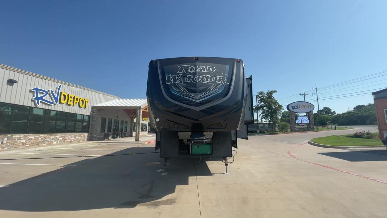 2017 WHITE HEARTLAND ROAD WARRIOR 362 (5SFCG3927HE) , Length: 39.17 ft. | Dry Weight: 15,305 lbs. | Gross Weight: 17,000 lbs | Slides: 3 transmission, located at 4319 N Main St, Cleburne, TX, 76033, (817) 678-5133, 32.385960, -97.391212 - This 2017 Heartland Road Warrior RW362 toy hauler measures 39'2". It is a dual axle, aluminum wheel setup with electric drum brakes. Its dry weight is 15,305 lbs, its payload capacity is 1,635 lbs, its hitch weight is 3,485 lbs, and the GVWR is 17,000 lbs. The fiberglass exterior is painted white wi - Photo #6