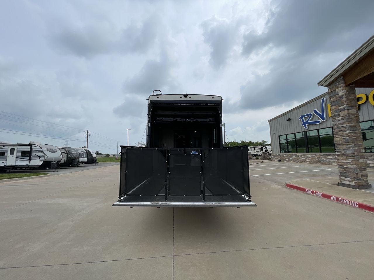 2019 HEARTLAND ROAD WARRIOR 427RW (5SFCG4435KE) , Length: 44.08 ft. | Dry Weight: 16,400 lbs. | Gross Weight: 20,000 lbs. | Slides: 2 transmission, located at 4319 N Main Street, Cleburne, TX, 76033, (817) 221-0660, 32.435829, -97.384178 - The 2019 Heartland Road Warrior 427RW fifth wheel toy hauler is ready for your next journey. The length of this amazing RV is 44.08 feet, its dry weight is 16,400 lbs and its gross weight is 20,000 lbs. This makes it stable and long-lasting on the road. This RV is strong and stylish, with two slides - Photo #27