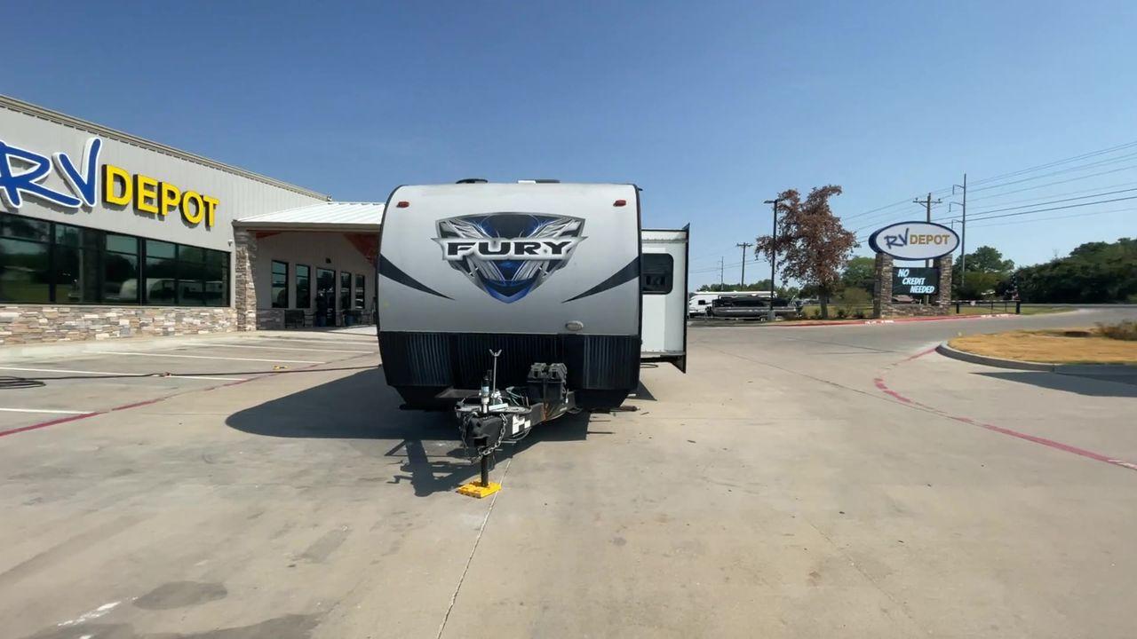 2018 GRAY HEARTLAND FURY 2910 (5ZT2FHUB2JG) , Length: 34.5 ft. | Dry Weight: 7,262 lbs. | Slides: 1 transmission, located at 4319 N Main Street, Cleburne, TX, 76033, (817) 221-0660, 32.435829, -97.384178 - The 2018 Prime Time Fury 2910 is a rugged and versatile toy hauler that seamlessly blends functionality with comfort for the ultimate adventure on the road. Measuring 34.5 feet in length, this toy hauler boasts an innovative design catered to the needs of outdoor enthusiasts. The Fury 2910 features - Photo #4