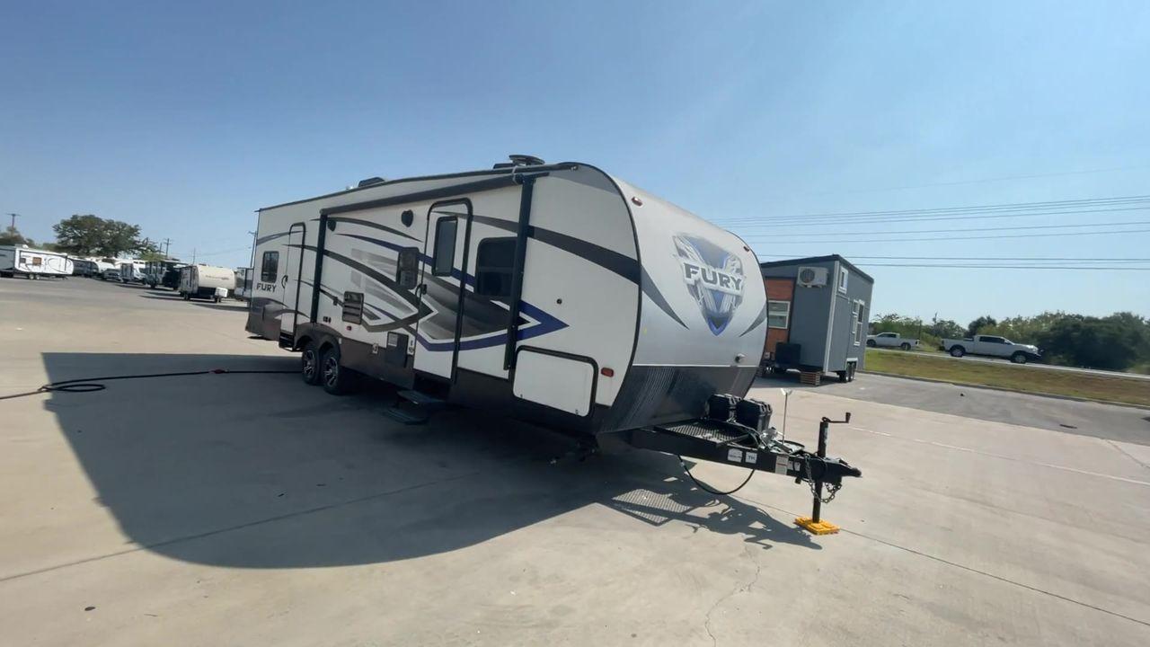 2018 GRAY HEARTLAND FURY 2910 (5ZT2FHUB2JG) , Length: 34.5 ft. | Dry Weight: 7,262 lbs. | Slides: 1 transmission, located at 4319 N Main St, Cleburne, TX, 76033, (817) 678-5133, 32.385960, -97.391212 - The 2018 Prime Time Fury 2910 is a rugged and versatile toy hauler that seamlessly blends functionality with comfort for the ultimate adventure on the road. Measuring 34.5 feet in length, this toy hauler boasts an innovative design catered to the needs of outdoor enthusiasts. The Fury 2910 features - Photo #5
