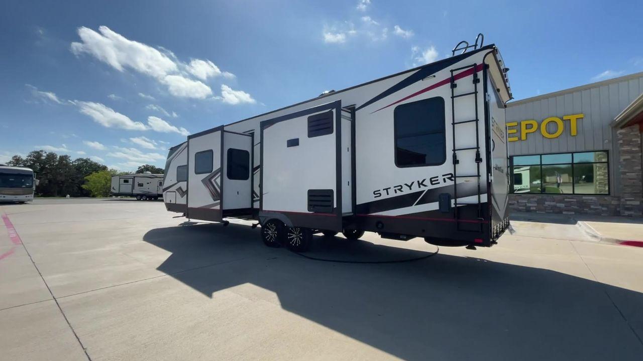 2021 CRUISER RV STRYKER 3414 (5RXGB392XM1) , Length: 38.75 ft. | Dry Weight: 9,608 lbs. | Gross Weight: 12,800 lbs. | Slides: 2 transmission, located at 4319 N Main St, Cleburne, TX, 76033, (817) 678-5133, 32.385960, -97.391212 - The 2021 Cruiser RV Stryker 3414 is a meticulously crafted toy hauler that seamlessly integrates luxury, versatility, and durability to provide an exceptional on-the-road experience. Whether you're a passionate thrill-seeker indulging in outdoor sports or a discerning family seeking comfort, the Str - Photo #7