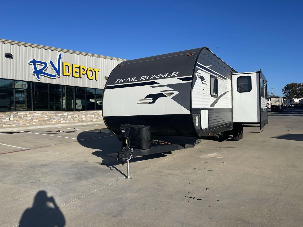 2023 HEARTLAND TRAIL RUNNER 31DB (5SFEB372XPE) , Length: 36.92 ft | Dry Weight: 7,040 lbs | GVWR: 9,642 lbs | Slides: 1 transmission, located at 4319 N Main St, Cleburne, TX, 76033, (817) 678-5133, 32.385960, -97.391212 - If you're in the market for a reliable and spacious travel trailer bunk house, look no further than this 2023 Heartland Trail Runner 31DB available at RV Depot in Cleburne, TX. With its affordable price of $37,995, this vehicle offers exceptional value for families or groups looking to embark on unf - Photo #0